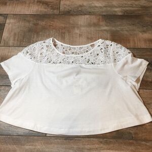 Lane Bryant - NWT! White Lace Crop Top (14…